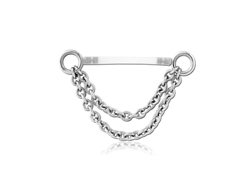 Украшение для груди с цепочками