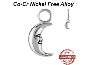 Подвеска Steel and Silver полумесяц