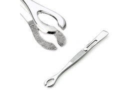 Зажим для пирсинга открытый круглый пинцет