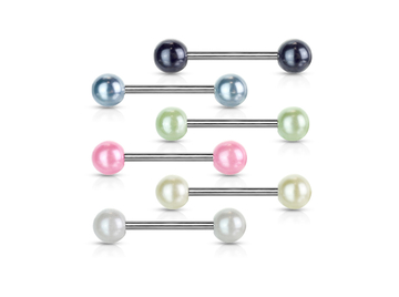 Штанга для языка жемчужина