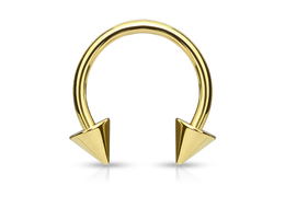 Циркуляры Gold electro with spike