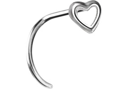 Нострил Steel and Silver сердце Нострил Steel and Silver сердце