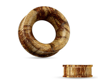 Тоннели из дерева зебрано