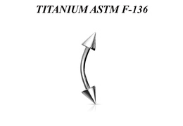 Микробанан из титана с пиками