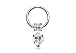 Кольцо кристальное сердце