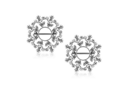 Украшение для груди снежинка