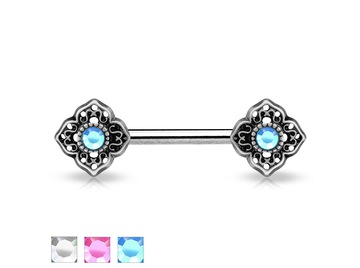 Украшение для груди окантованные стразы