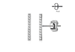 Серьги с кристаллами, пара