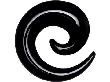 Спираль из черного акрила