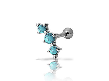 Микроштанга бирюзовые капли