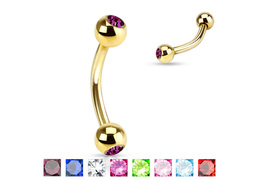 Микробанан Gold plated eyebrow