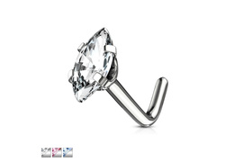 Нострил со стразом "маркиз" Нострил со стразом "маркиз"