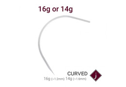 Иглы для пирсинга Precision Needles изогнутые, поштучно