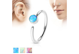 Кольцо раздвижное с опалом