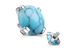 Накрутка с бирюзой