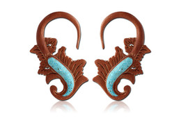 Спирали бирюзовый мотив, пара