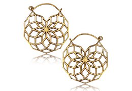 Серьги для тоннелей солнечная мозаика, пара