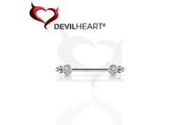 Украшение для груди Devil Heart с Premium Zirconia