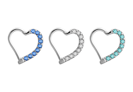 Кликер сердце с кристаллами, левый Кликер сердце с кристаллами, левый