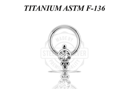 Кольцо из титана с кластером Swarovski Кольцо из титана с кластером Swarovski