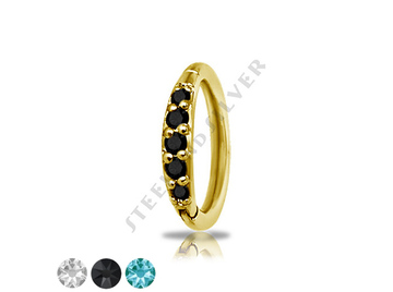 Кликер с золотым покрытием и фианитами