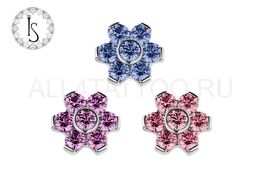 Накрутка кристальный цветок