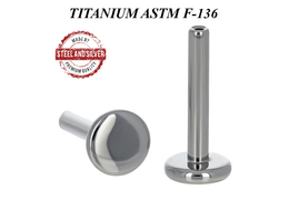Основа для безрезьбового лабрета Steel and Silver из титана