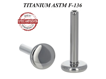 Основа для безрезьбового лабрета Steel and Silver из титана