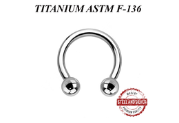 Циркуляр из титана Steel and Silver с шариками