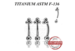 Микробанан из титана Steel and Silver тринити