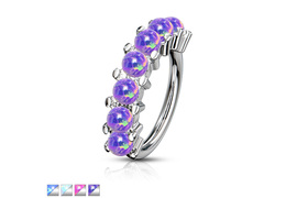 Кольцо раздвижное с опалами