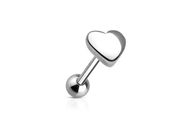 Штанга для языка стальное сердце