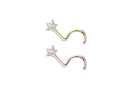 Нострил со стразом звезда Нострил со стразом звезда