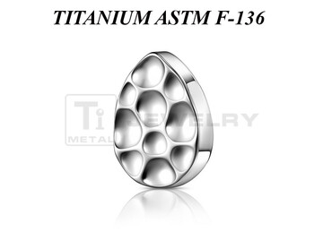 Накрутка из титана Ti Metal лунная капля