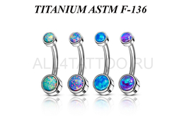 Банан из титана Ti Metal яркий опал