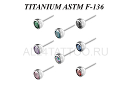 Вставка титановая Ti Metal с кристаллом Вставка титановая Ti Metal с кристаллом