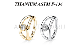 Кликер из титана Ti Metal блик Кликер из титана Ti Metal блик