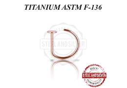 Нострил обманка Steel and Silver D-ring