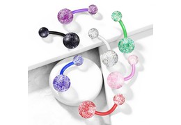 Банан с акриловыми шариками