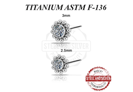 Вставка титановая Steel and Silver с с Premium Zirconia