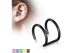 Обманка двойное цветное кольцо