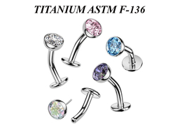 Безрезьбовой банан из титана с диском